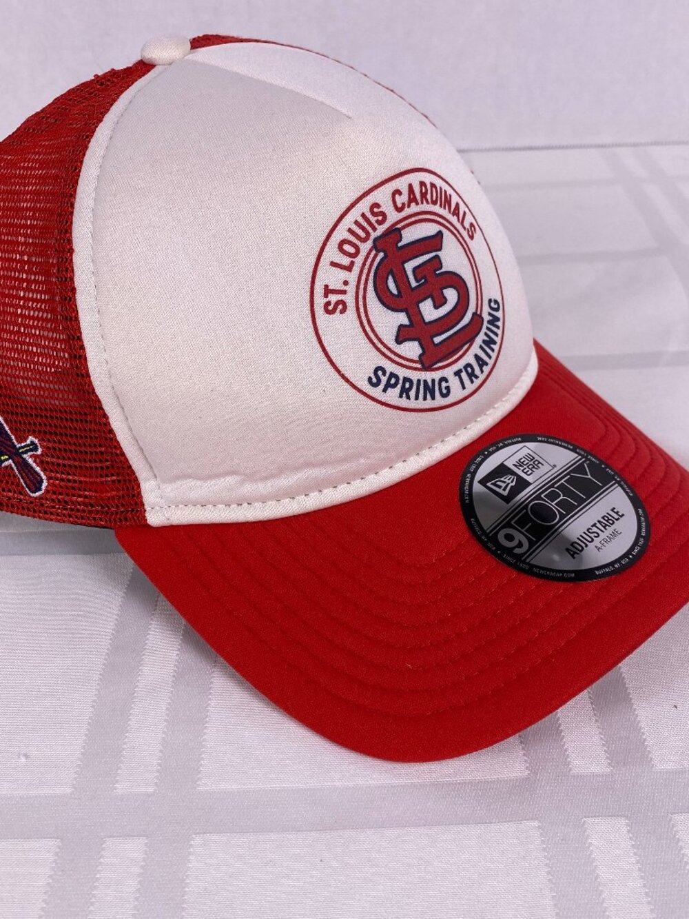 St Louis cardinals Spring Training Women's A-Frame style hat. Red/Wht adjustable